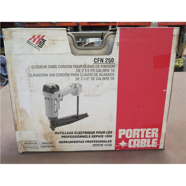 (S3) Porter-Cable CFN 250 Finish Nailer in Hard Case