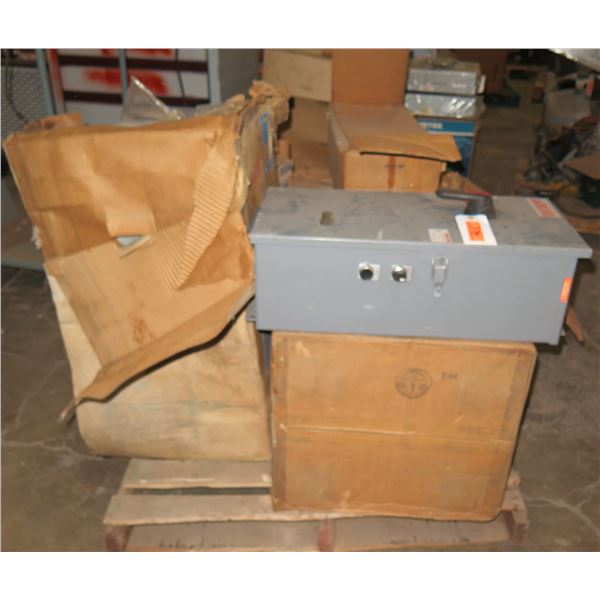 (S5) Contents of Pallet:  Photoelectric Detectors, Breaker Box, etc