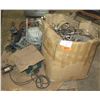 Image 1 : (S3) Contents of Pallet:  Metal Bands, Hardware, Cords, etc