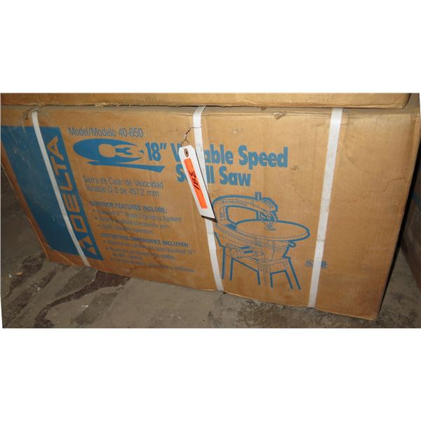 (S6) Delta 40-650 Variable Speed 18" Scroll Saw New in Box