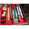 Image 10 : (S7) Porter-Cable Tool Chest Filled With Router Bits, Hardware, Accessories , etc