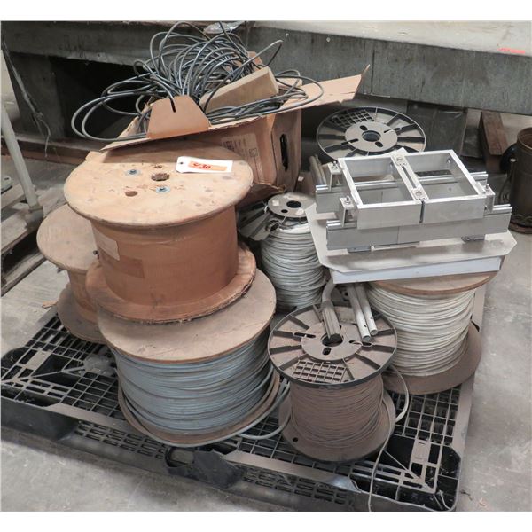 (S6) Contents of Pallet:  Wire Reels, Misc Sizes