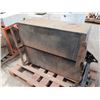 Image 3 : (S6) Qty 2 Metal Storage Boxes 48"x17"x19"H