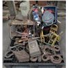Image 1 : (S4) Contents of Pallet:  Hooks, Shackles, Parts, etc