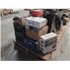 Image 2 : (S12) Contents of Pallet:  Pipe Lengths, Belts, Electronic Time Switch, AquaCharge Pump, etc
