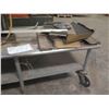 Image 2 : (S13) Metal Rolling Table w/ Undershelf 