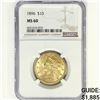 Image 1 : 1896 $10 Gold Eagle NGC MS60