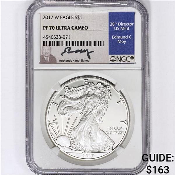 2017-W A.S.E. Edmund Moy Signed NGC PF70 UC