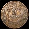 Image 2 : 1868 Two Cent Piece ABOUT UNCIRCULATED