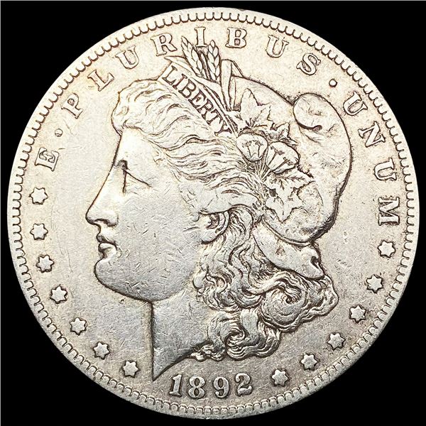 1892-CC Morgan Silver Dollar ABOUT UNCIRCULATED