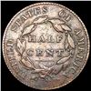 Image 2 : 1825 Classic Head Half Cent LIGHTLY CIRCULATED