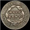 Image 2 : 1829 Classic Head Half Cent LIGHTLY CIRCULATED