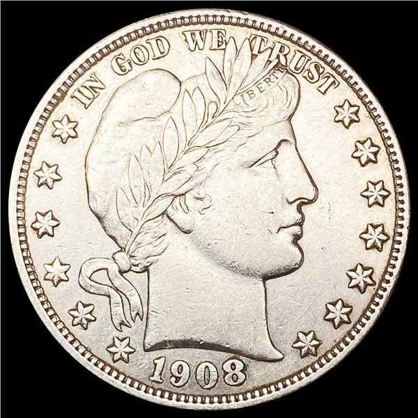 1908-D Barber Half Dollar CHOICE AU