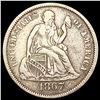 Image 1 : 1867-S Seated Liberty Dime ABOUT UNCIRCULATED