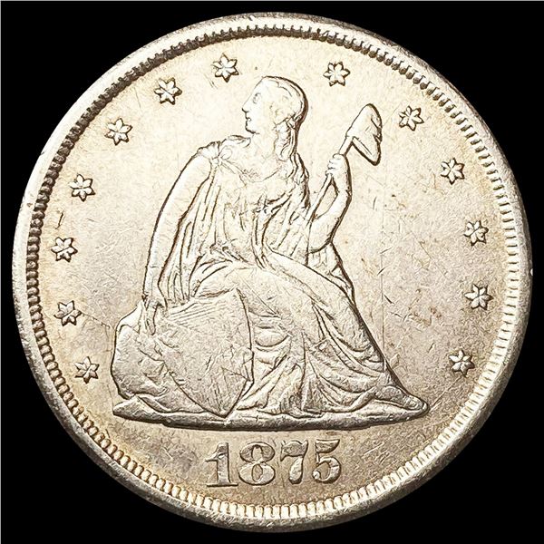 1875-CC Twenty Cent Piece CLOSELY UNCIRCULATED