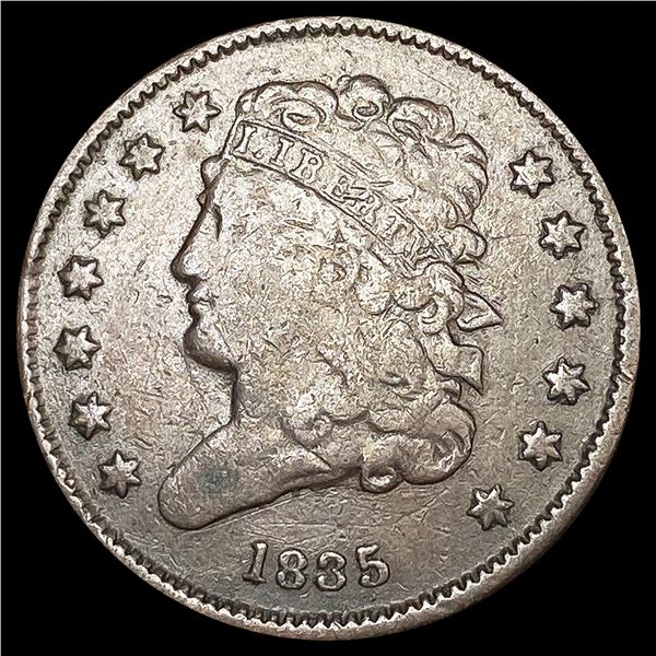 1835 Classic Head Half Cent ABOUT UNCIRCULATED