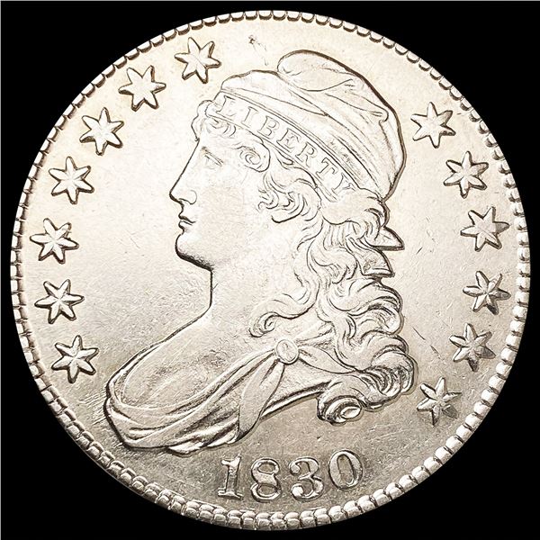 1830 Capped Bust Half Dollar CLOSELY UNCIRCULATED