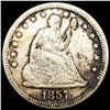 Image 1 : 1857 Seated Liberty Quarter LIGHTLY CIRCULATED