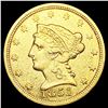 Image 1 : 1851 $2.50 Gold Quarter Eagle CLOSELY UNCIRCULATED