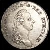 Image 1 : 1782 Sweden Silver Riksdaler UNCIRCULATED