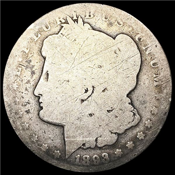 1893-CC Morgan Silver Dollar NICELY CIRCULATED