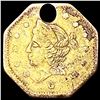 Image 1 : 1870 Octagonal California Gold Half Dollar LIGHTLY