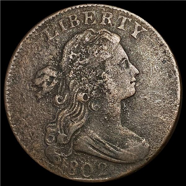 1802 Large Cent ABOUT UNCIRCULATED