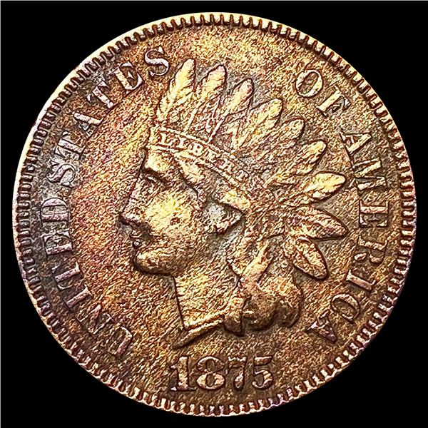1875 Indian Head Cent NEARLY UNCIRCULATED