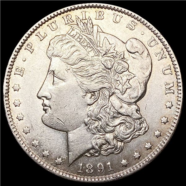1891-S Morgan Silver Dollar CHOICE AU