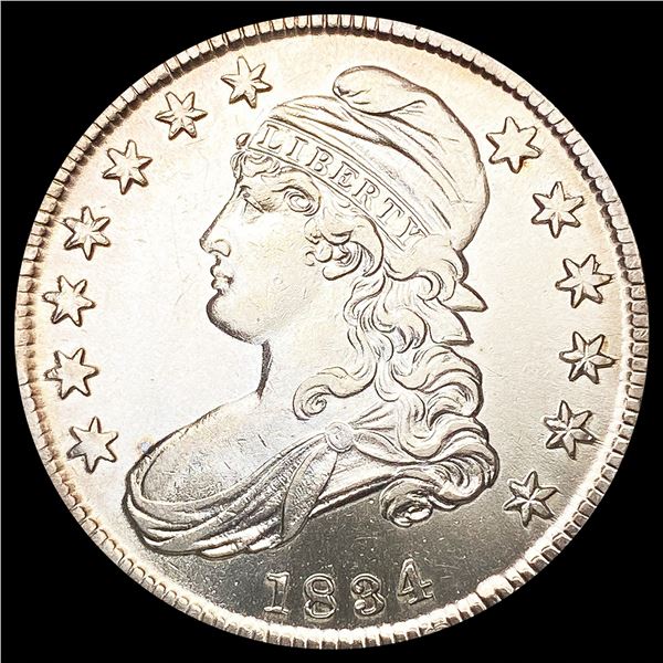 1834 Capped Bust Half Dollar SUPERB GEM BU