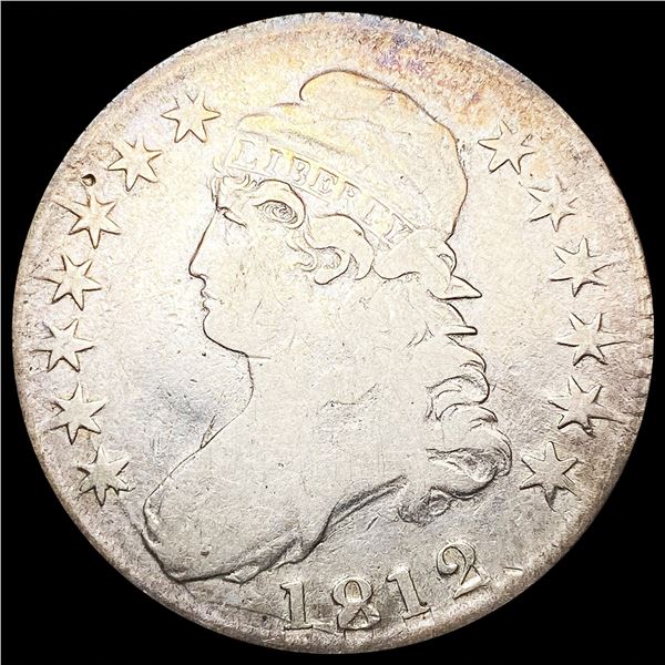 1812 Capped Bust Half Dollar LIGHTLY CIRCULATED