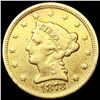 Image 1 : 1873-S $2.50 Gold Quarter Eagle CLOSELY UNCIRCULAT