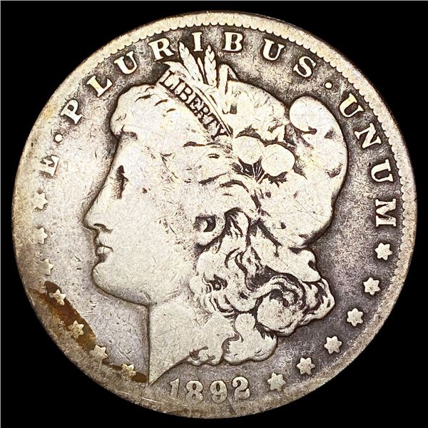 1892-CC Morgan Silver Dollar LIGHTLY CIRCULATED