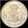 Image 2 : 1900 Spain Silver 1 Peseta CLOSELY UNCIRCULATED
