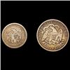 Image 2 : (2) Seated Liberty Coinage (1861, 1876) LIGHTLY CI
