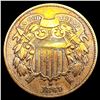 Image 1 : 1869 Two Cent Piece NEARLY UNCIRCULATED