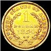 Image 2 : 1854 Rare Gold Dollar CLOSELY UNCIRCULATED