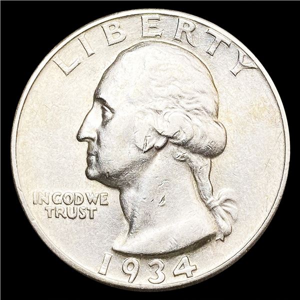 1934-D Washington Silver Quarter CHOICE AU