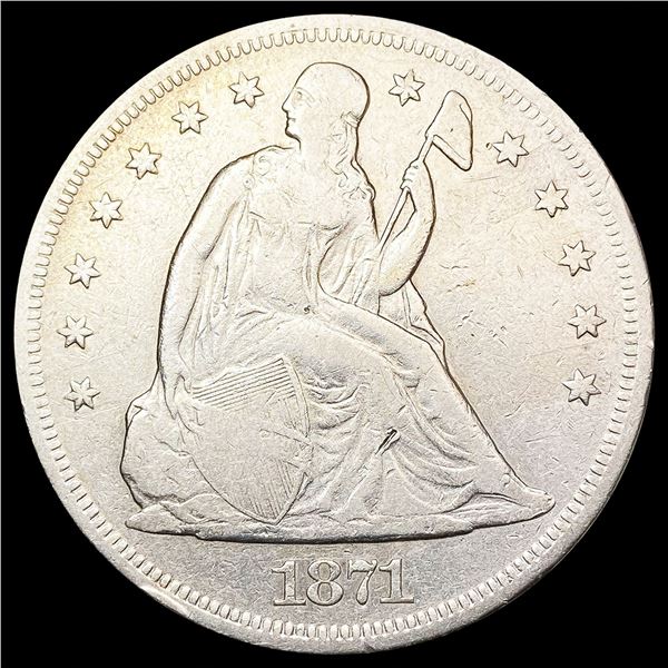 1871 Silver Trade Dollar LIGHTLY CIRCULATED