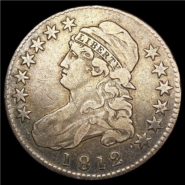 1812 Capped Bust Half Dollar ABOUT UNCIRCULATED