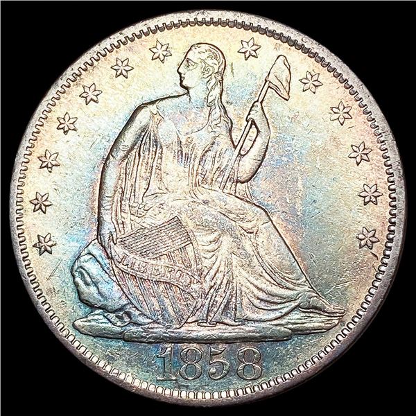 1858-S Seated Liberty Half Dollar UNCIRCULATED