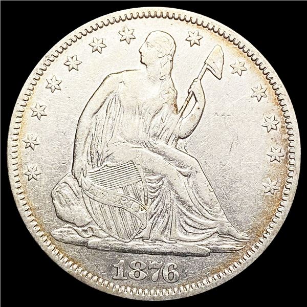 1876 Seated Liberty Half Dollar LIGHTLY CIRCULATED