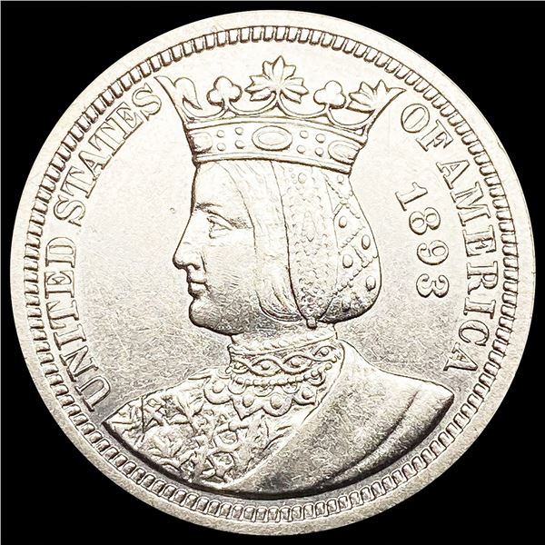 1893 Isabella Silver Quarter UNCIRCULATED