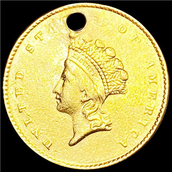 1855 Rare Gold Dollar CLOSELY UNCIRCULATED