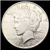 Image 1 : 1924-S Silver Peace Dollar ABOUT UNCIRCULATED