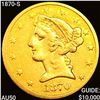 Image 1 : 1870-S $5 Gold Half Eagle CLOSELY UNCIRCULATED