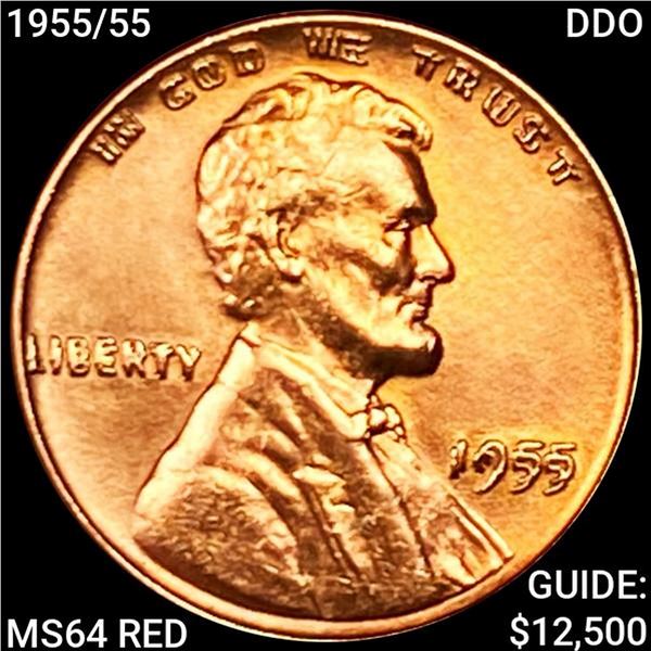 1955/55 DDO Wheat Cent HIGH GRADE +