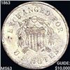 Image 1 : 1863 RARE Confederate Dime CHOICE BU