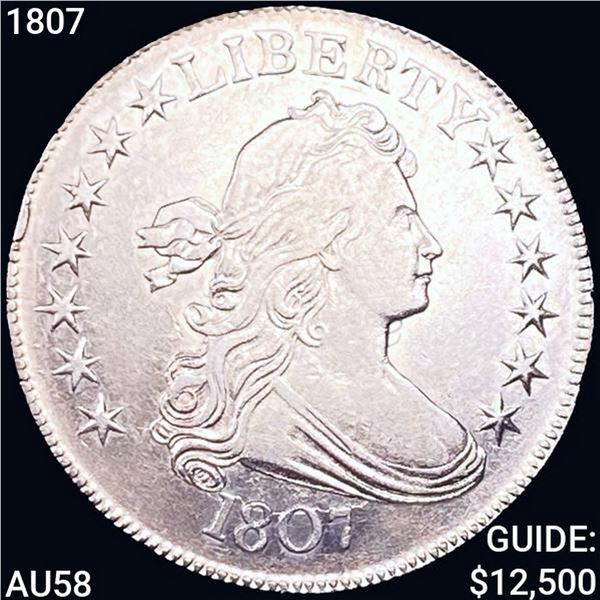 1807 Draped Bust Half Dollar CHOICE AU