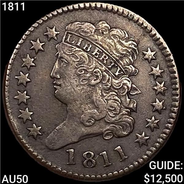 1811 Classic Head Half Cent CLOSELY UNCIRCULATED